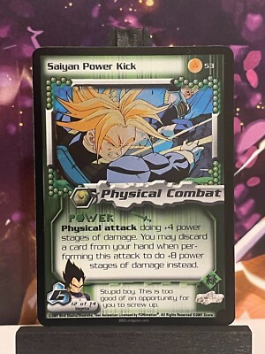 Dragon Ball Z CCG Saiyan Power Kick 53 Cell Saga Unlimited Foil!