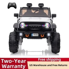 2 Seats 24V Kids Ride on Truck with Remote Control 4 Motors 7Ah Battery 3-8 Year