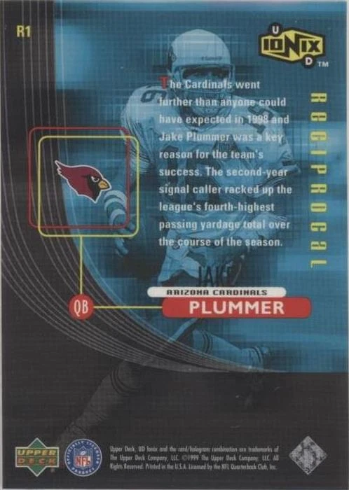1999 UD Ionix Jake Plummer #R1