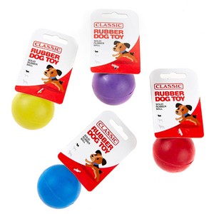 hard rubber dog ball