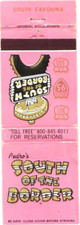 Livret d'allumettes vintage Pedro's South of the Border Caroline du Sud années 70