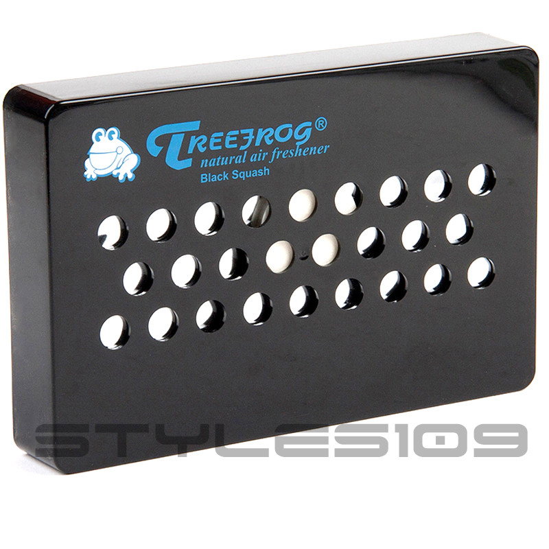 6 PACK TREEFROG FRESH BOX (aka XTREME FRESH) BLACK SQUASH SCENT AIR FRESHENER