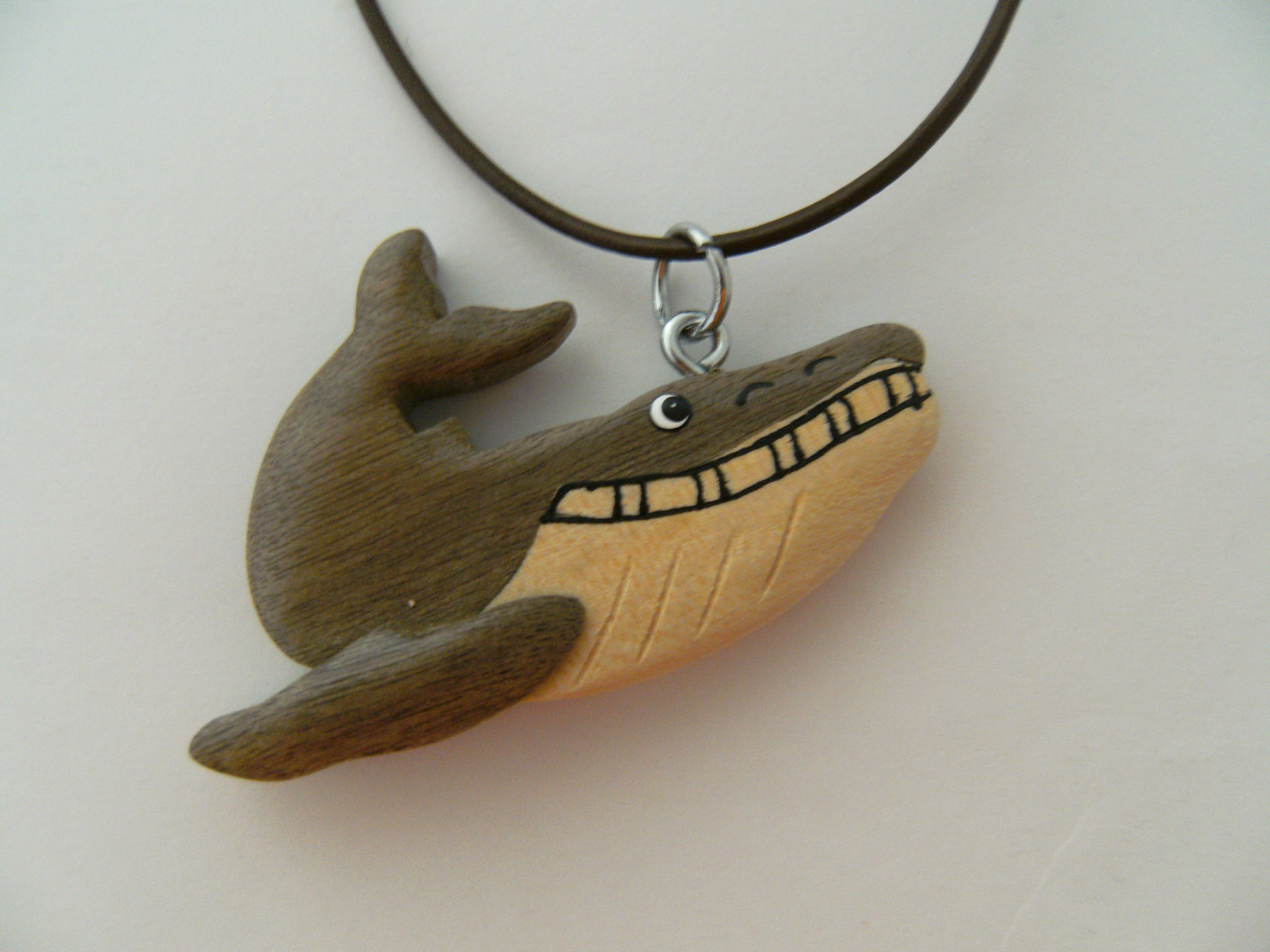 Holz-Anhänger-Kette Mit Adler-Design – 44 Cm, Aus Kunstleder, Für Kinder Ab 3 Jahren
