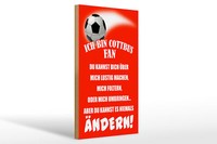 Holzschild Spruch 20X30 Cm Ich Bin Cottbus Fan Fussball Deko Schild Wooden Sign