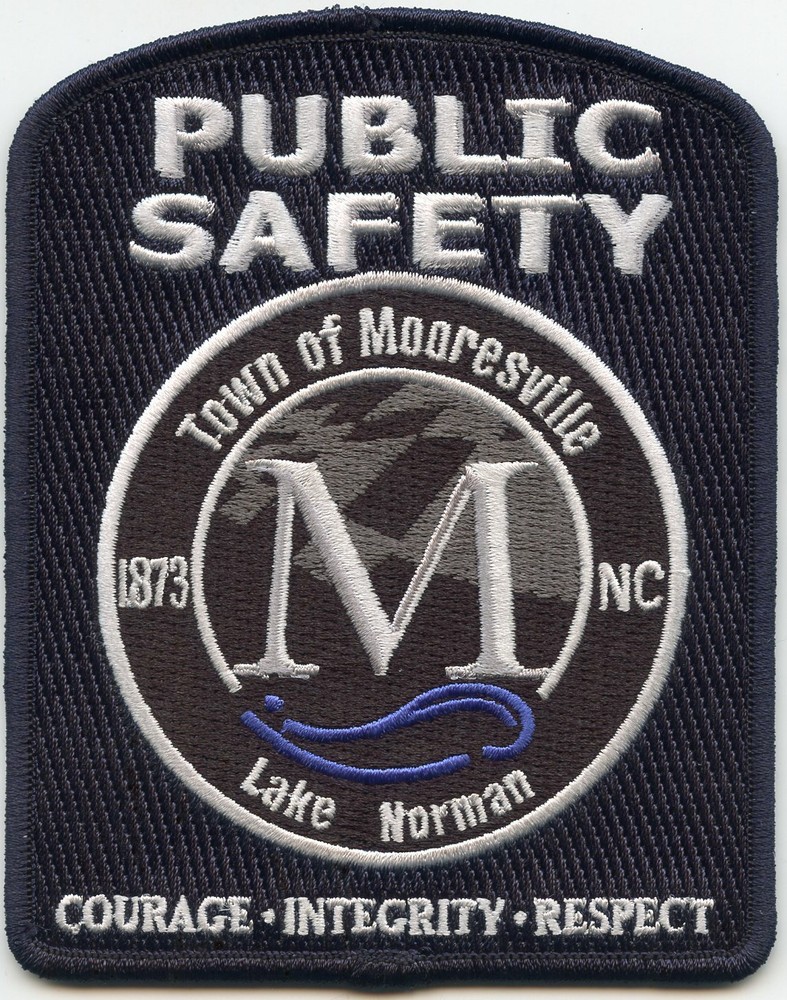Mooresville NC Police Patch Courage Integrity Public Safety