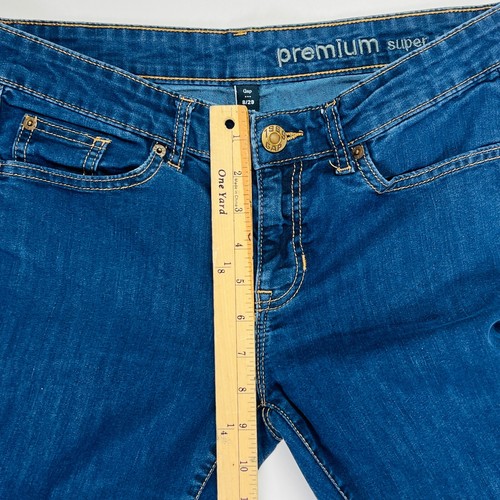 Gap Premium Super Skinny Womens Jeans Size 8/29 Blue Stretch Dark Wash - Picture 9 of 10