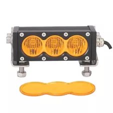 6" 30W LED Work Light Bar Flood Beam Amber Fog Driving Lamp Off-road Truck 4X4