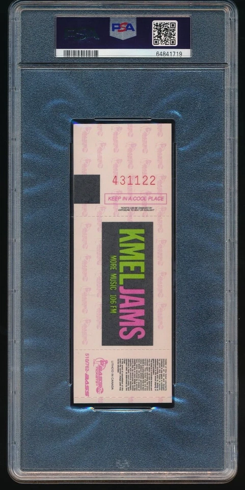 1991 Red Hot Chilli Pepper w/ Nirvana and Pearl Jam PSA 9 MINT Highest Graded - Image 2 of 2