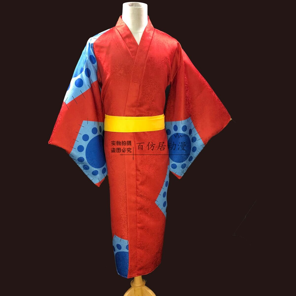 One Piece Wano Country Monkey D. Luffy Cosplay Costume Kimono