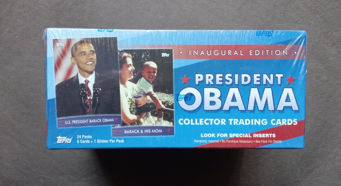 2008 Topps President Obama Collector Trading Cards Factory Sealed Box