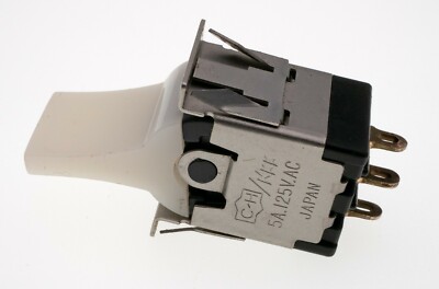 NKK MLW3015-00-PB ON-NONE-(ON) SPDT Momentary Rocker Switch 5A/125VAC, NOS