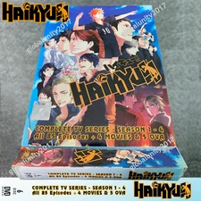 Haikyuu!! Haikyu!! DVD Complete Series Season 1-4 English Dub 4 Movies 5 OVA Jap