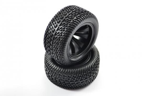 FTX Surge Truggy Mounted Wheels & Tyres (Pair) - FTX7227