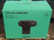 Logitech C270 HD Webcam Video Conferencing Meeting 720p  FAST SHIPPING
