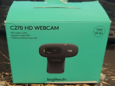 Logitech C270 HD Webcam Video Conferencing Meeting 720p  FAST SHIPPING