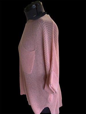 Anna Kaci NWT Incredible Pink Softness Loose Knit XL  Sweater 
