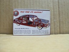 1948 Hudson "THIS TIME IT'S HUDSON" PLAYING CARDS with X-Ray view of Monobilt