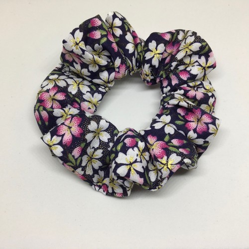 Satin Leopard Purple Brown Red Blue Floral Polkadot Hair Ties Elastic Scrunchies - Picture 20 of 53