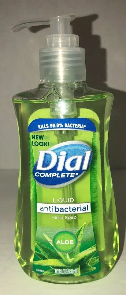 1 Ea DIAL COMPLETO ALOE LÍQUIDO JABÓN DE MANOS LAVADO ANTIBACTERIAS 7,5 OZ VERDE ENVÍO 24 HORAS Foto 2 de 4