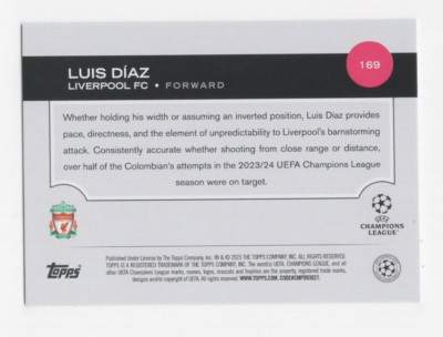 Carte Signée Luis Diaz (Liverpool/Colombie) - 16x12 - Avec Certificat D'authenticité - Nike