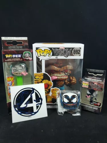 Funko POP Marvel Venom Fantastic Four Venomized The Thing #692 GameStop metálico
