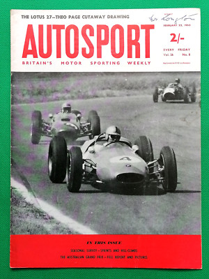 Autosport 22 Feb 1963 -LOTUS 27 FEATURE -AUSTRALIAN GP -HILLCLIMB/SPRINT REVIEW