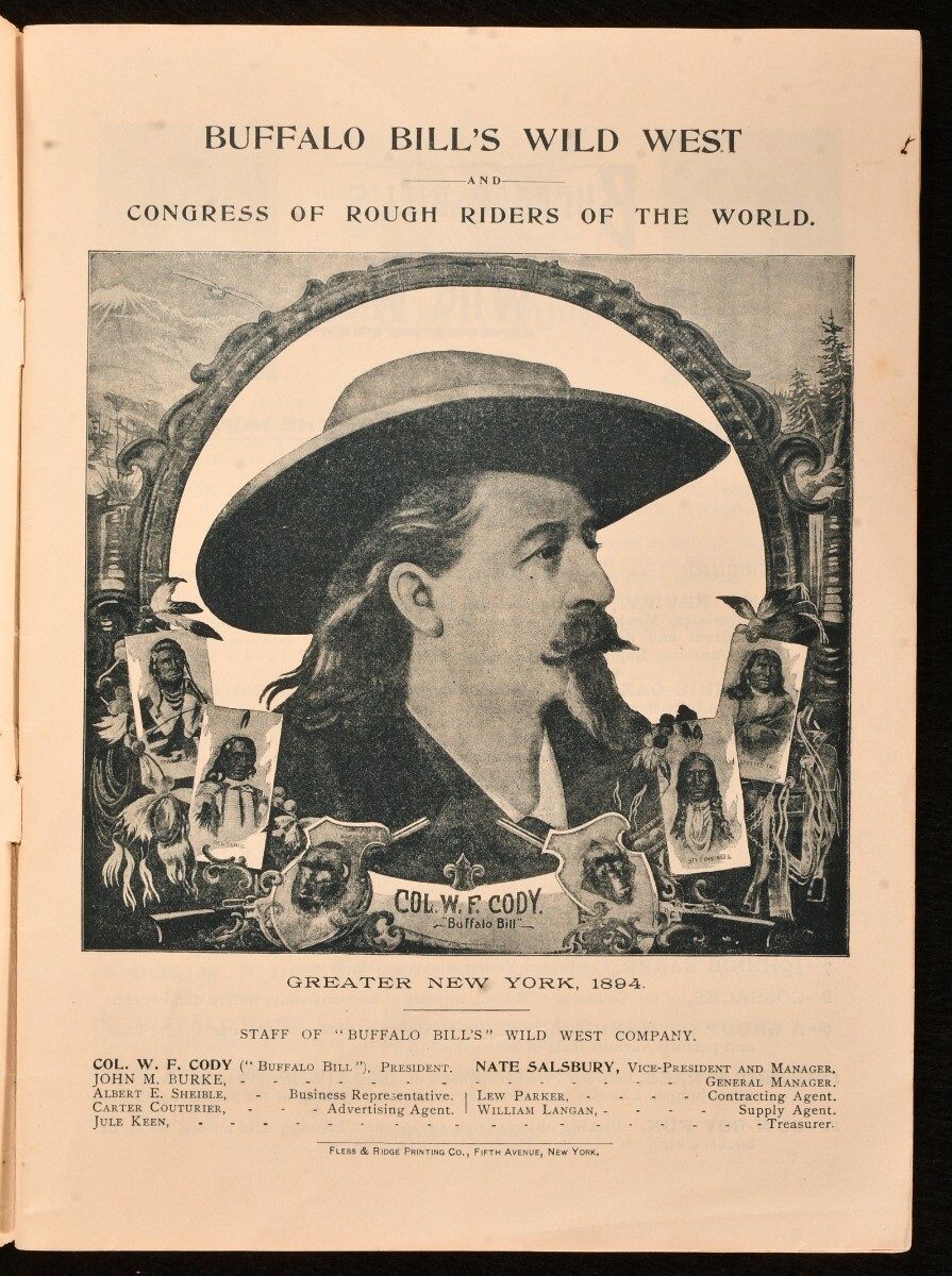1894 Buffalo Bill's Wild West New York Programme Illustrated