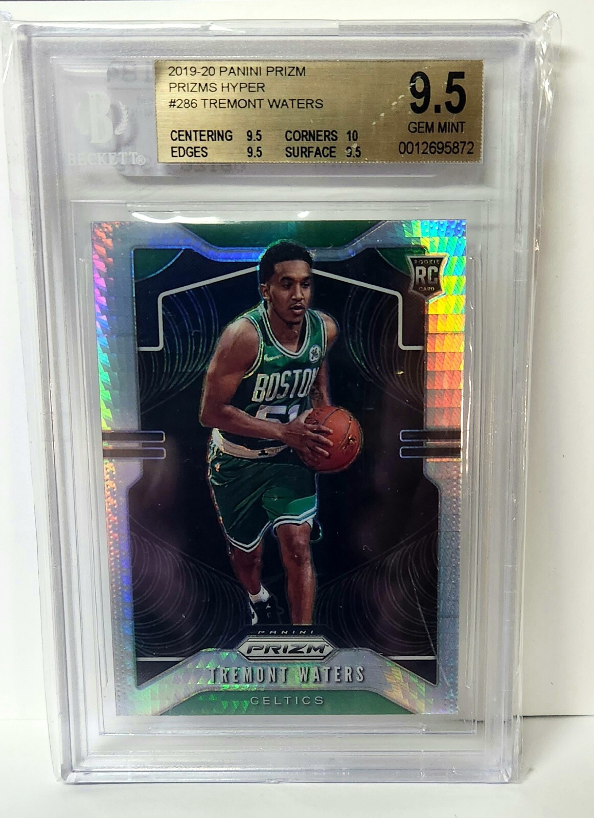 2019-20 Panini Prizm Hyper Prizms #286 Tremont Waters Rookie RC BGS 9.5