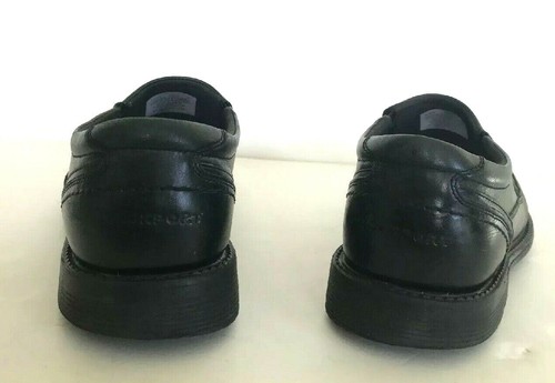 Men's Sz 1O.5 M Rockport Walkability Black Leather Dress Shoes - 第 7/10 張圖片