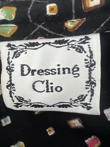 Vintage 90’s Dressing Clio Colorful Geometric Babydoll Dress With Pockets Size L - Picture 7 of 8