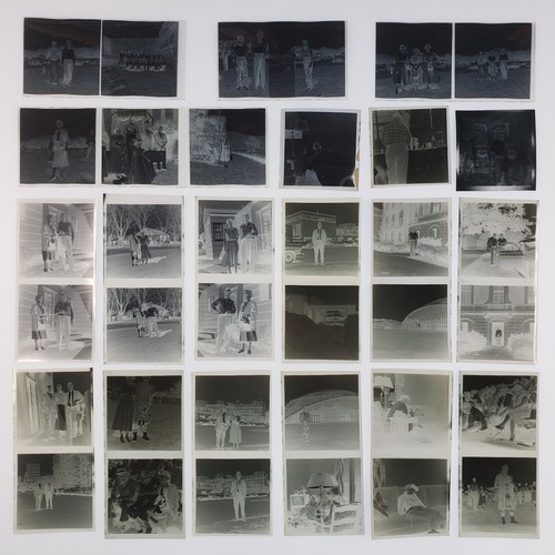 Photo Negative Lot of 36 B&W 120 Film Men Women Bagpipes Double