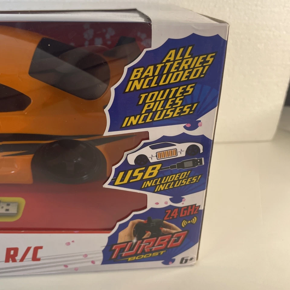 Jada Toys JDM Tuners 1995 Toyota Supra R/C coche escala 1:16 naranja negro NUEVO Foto 4 de 4