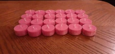 25  TEA LIGHTS  IN  BAYBERRY   HIGHLY SCENTED HANDMADE SOY WAX
