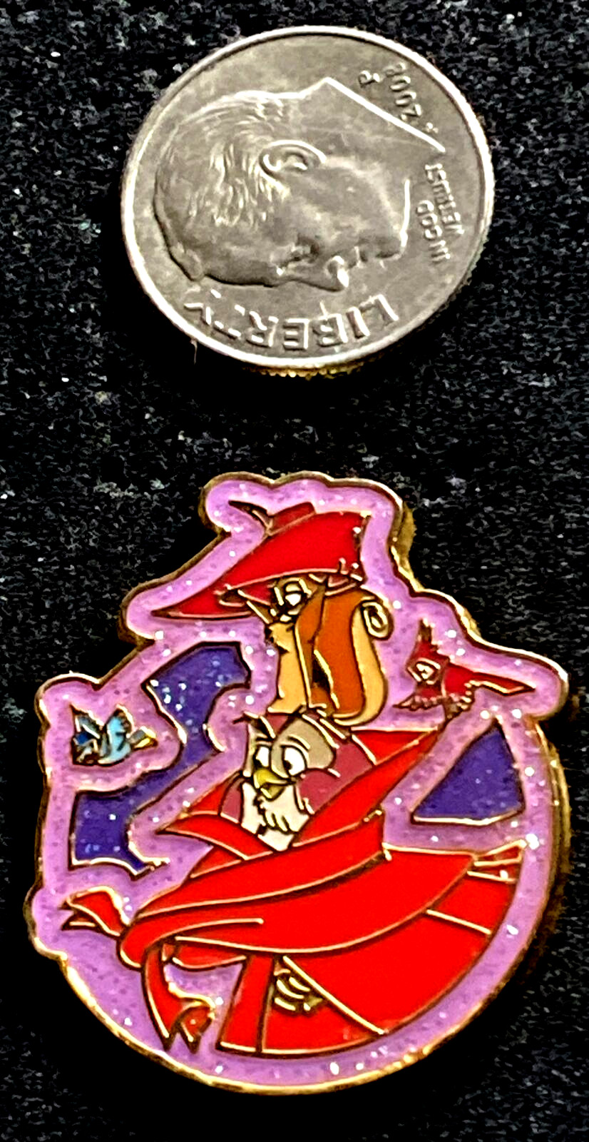 DISNEY SHOPPING 2008 VHTF FOREST ANIMALS SLEEPING BEAUTY & FAIRY GODMOTHERS PIN
