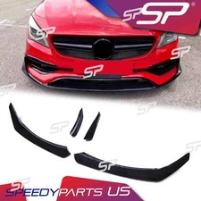 For 2017-2019 Mercedes CLA C117 CLA45 AMG Bumper Front Lip Splitter Molding Trim