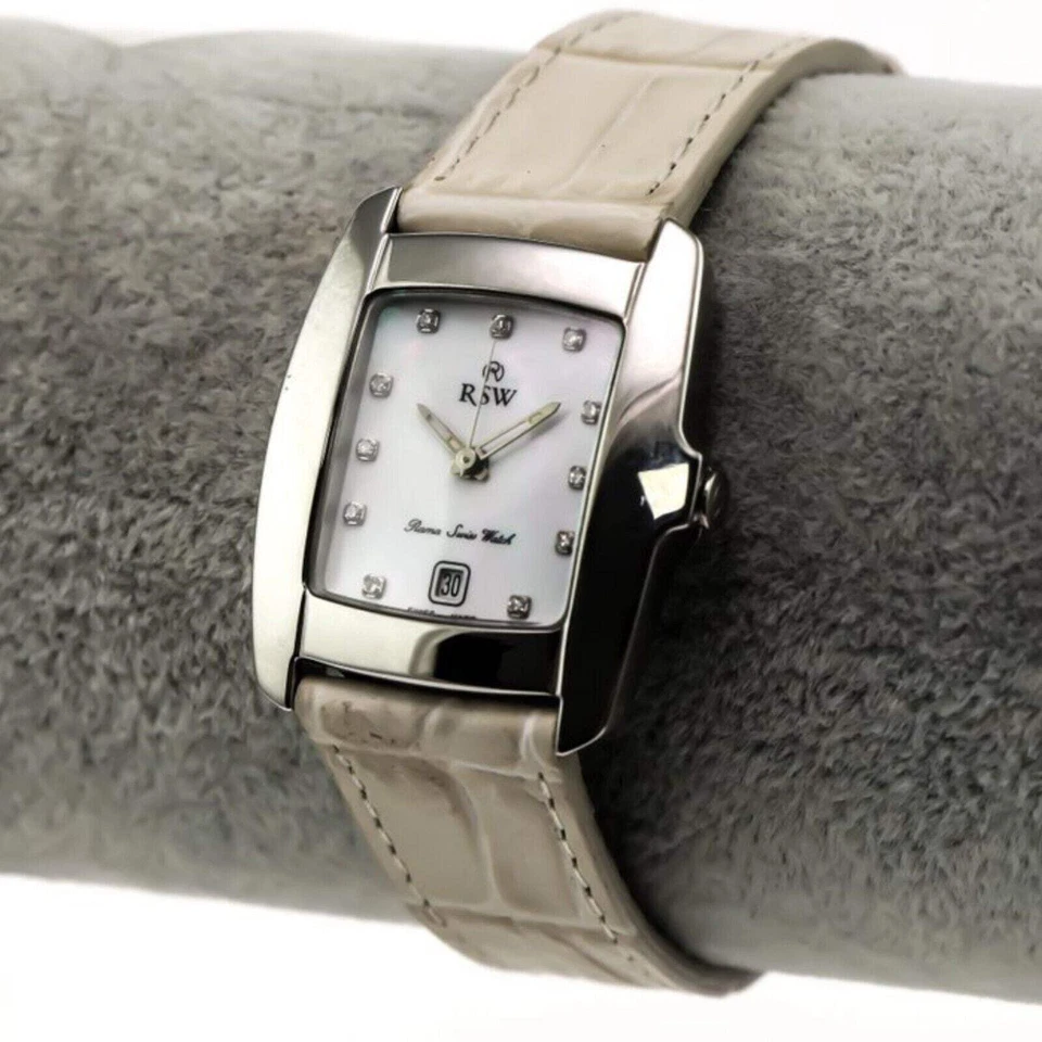 RSW • Vintage NOS • Reloj suizo para mujer • Acero inoxidable 26,85 mm • RSW6200 • Zafiro Foto 2 de 4