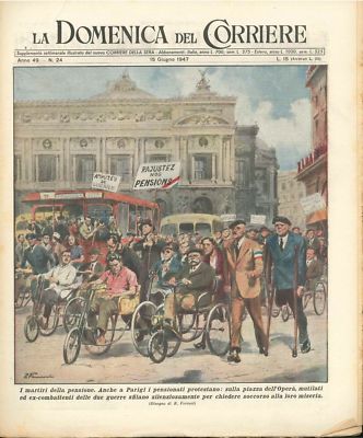 La Domenica Del Corriere N°45 1947 – Lucanie – Mariage Effondrement – Vintage
