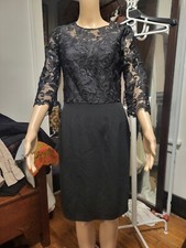 Dolce & Gabbana Black Lace & Crepe-Sexy Silk UnderSlip Dress 40 (US 2-4)