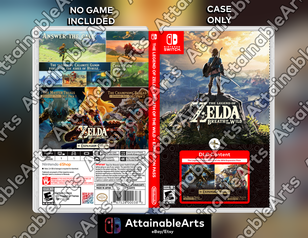 Legend of Zelda: Breath of the Wild Expansion Pass Case