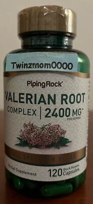 Valerian Root 1200mg/Each  2400mg/Serving 120 Capsules Relaxation 10/2026