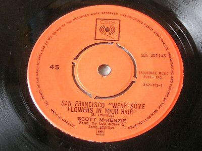 SCOTT McKENZIE San Francisco / What´s The Difference GREEK 7'' CBS BA 301143