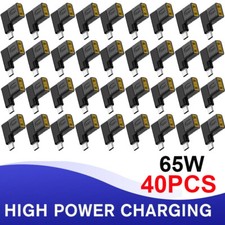 40pcs Laptop Charger Converter TO USB Type C PD Power Charging Cable Adapter