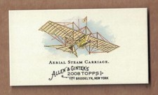 2008 TOPPS ALLEN AND GINTER MINI PIONEERS OF AVIATION #PA4 AERIAL STEAM CARRIAGE