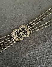 Edle Vintage Kropfkette/Trachten-Collier-800 Silber