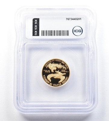 2010-W $10 American Gold Eagle - 1/4 Oz Gold PR70 DCAM ICG | eBay
