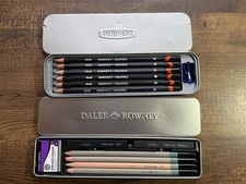 Derwent Graphic Pencils, Includes Tin and Sharpener Set of 6 Daler Rowney Set