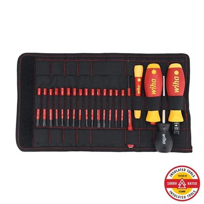 WIHA 28781 Insulated TorqueVario-S (10-50 In/lbs) and SlimLine Blade Set (20