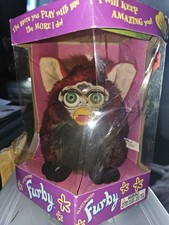 Vintage Red Wolf Furby NIB Sealed Green Eyes Box Is Rough