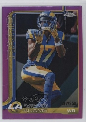 2025 Topps Chrome Pink Refractor 82/250 Davante Adams #165 1eq2