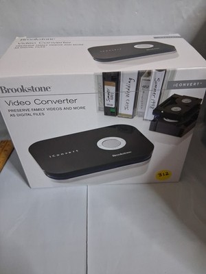 Brookstone iConvert Video Converter Analog to Digital NTSC PAL Console SD Card